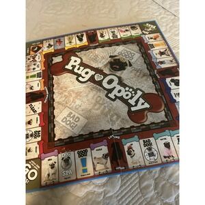 Pugopoly Monopoly Pug Dog Board Game Late for the Sky Complete